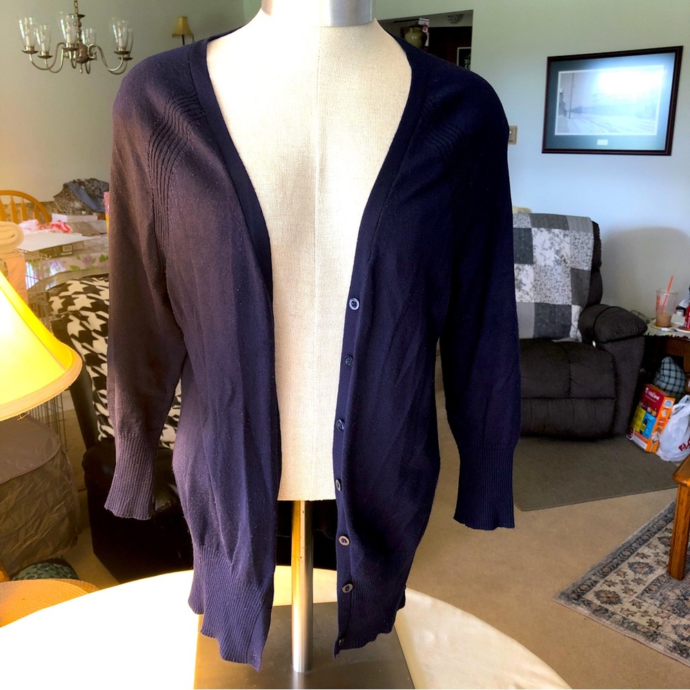 Maurices navy blue women’s cardigan medium